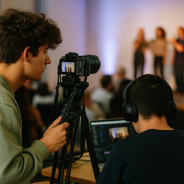 Wir suchen - Kameraleute und Schnitt 2 Personen Filmen einen Auftritt und bearbeiten das Video